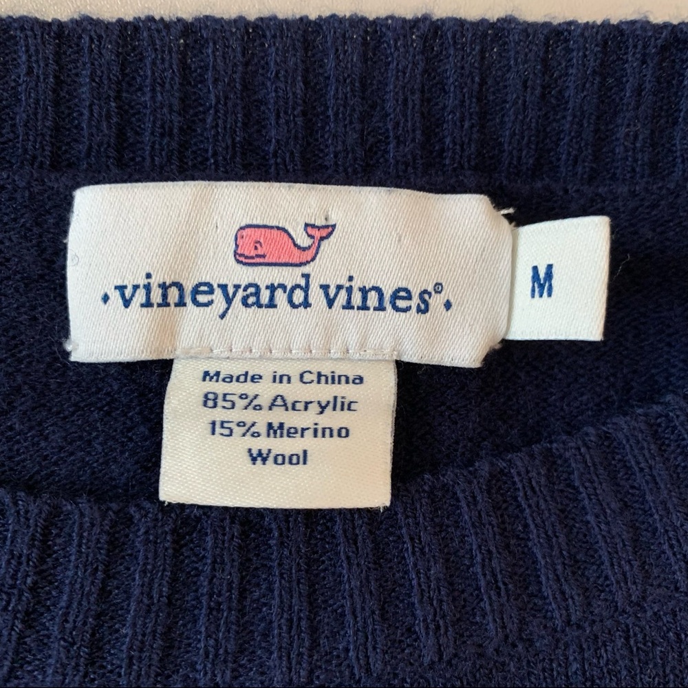 Vineyard Vines Navy Crewneck Sweater View 4